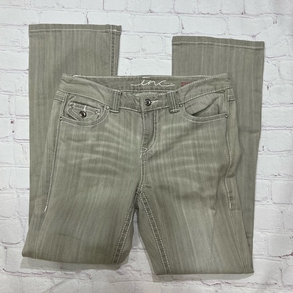 INC denim International Concepts Grey Women’s Boot Cut Jeans in 10P EUC - Picture 4 of 16